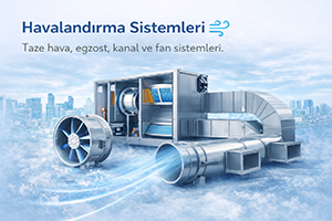 Endüstriyel havalandırma sistemleri – kanal, fan ve egzost kurulumu
