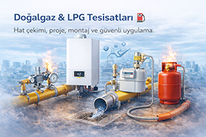 Doğalgaz ve LPG tesisatı – hat çekimi, proje ve montaj hizmeti